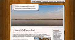 Desktop Screenshot of ferienhaus-oberspreewald.de